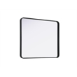Elegant Decor Contour Metal Rectangle Mirror 30X36