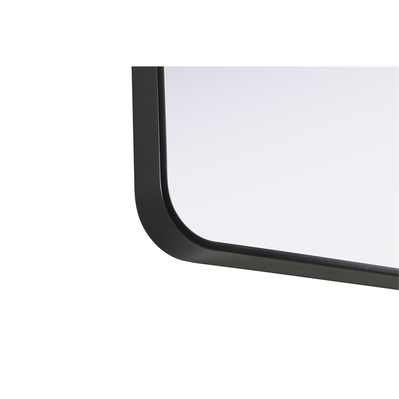 Elegant Decor Contour Metal Rectangle Mirror 30X36