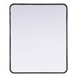 Elegant Decor Contour Metal Rectangle Mirror 30X36