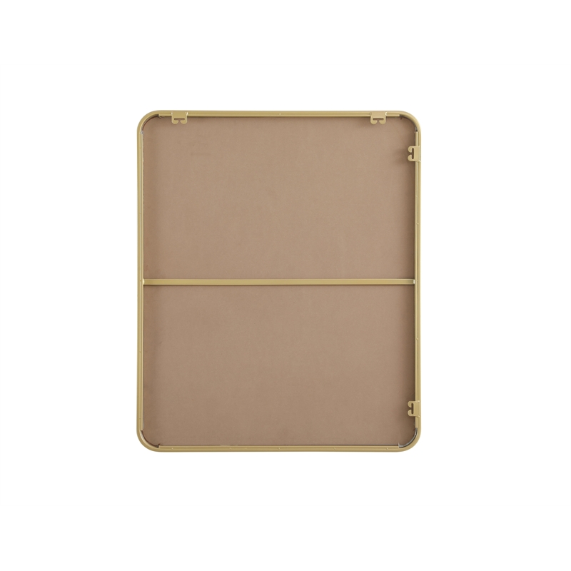 Elegant Decor Contour Metal Rectangle Mirror 30X36