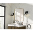 Elegant Decor Contour Metal Rectangle Mirror 30X36