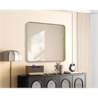 Elegant Decor Contour Metal Rectangle Mirror 30X36