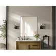Elegant Decor Contour Metal Rectangle Mirror 30X36
