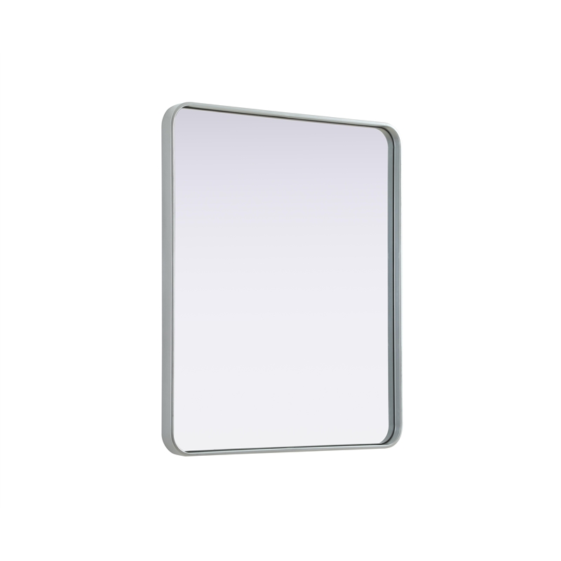 Elegant Decor Contour Metal Rectangle Mirror 30X36