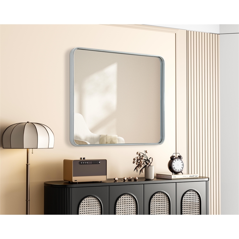 Elegant Decor Contour Metal Rectangle Mirror 30X36