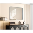 Elegant Decor Contour Metal Rectangle Mirror 30X36