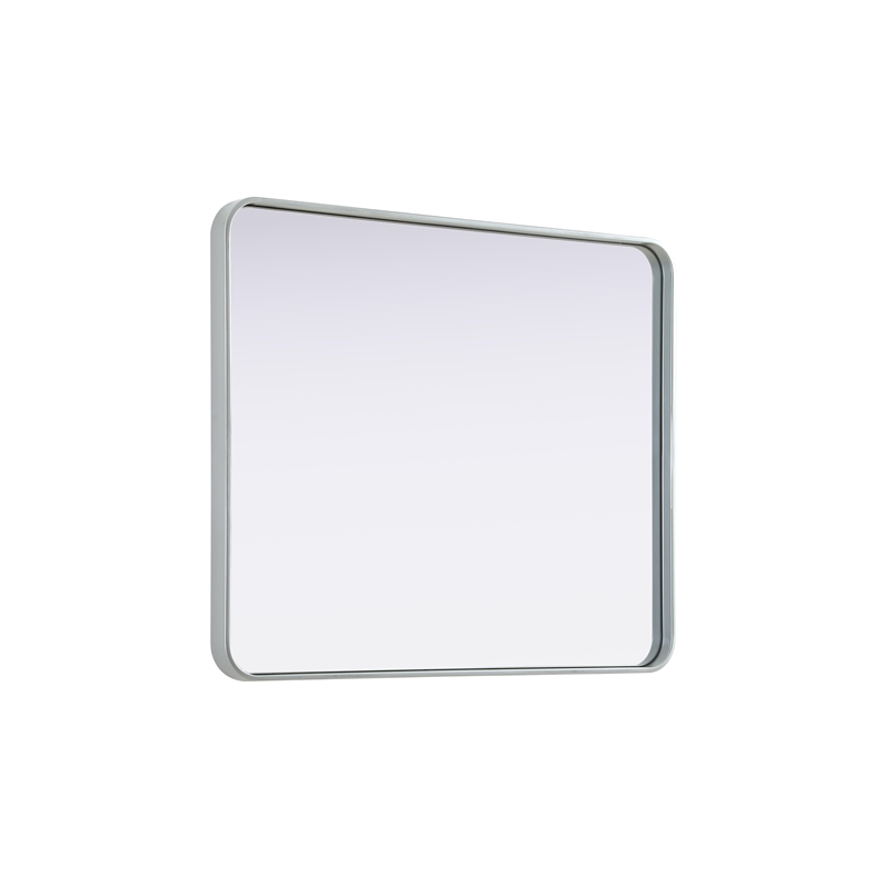 Elegant Decor Contour Metal Rectangle Mirror 30X36