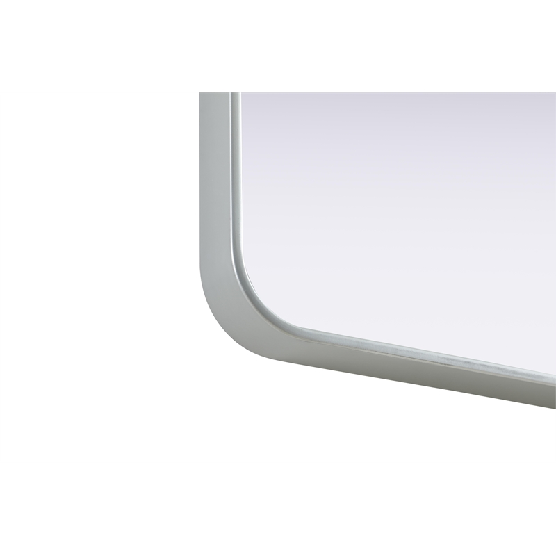 Elegant Decor Contour Metal Rectangle Mirror 30X36