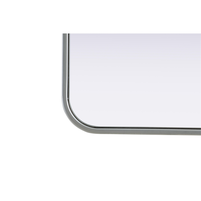 Elegant Decor Contour Metal Rectangle Mirror 30X36