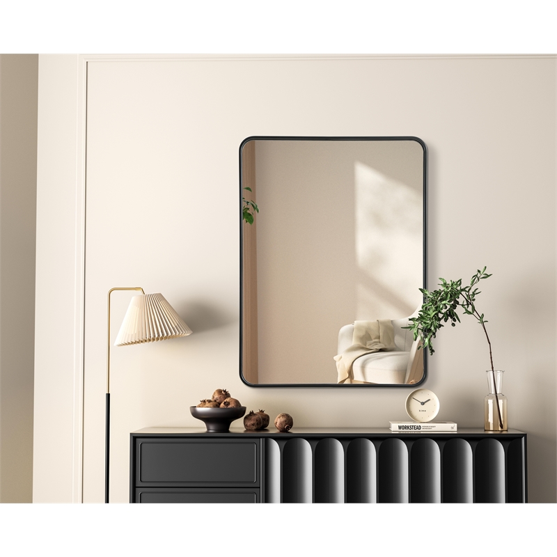 Elegant Decor Contour Metal Rectangle Mirror 30X40