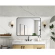 Elegant Decor Contour Metal Rectangle Mirror 30X40