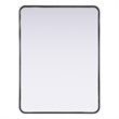 Elegant Decor Contour Metal Rectangle Mirror 30X40