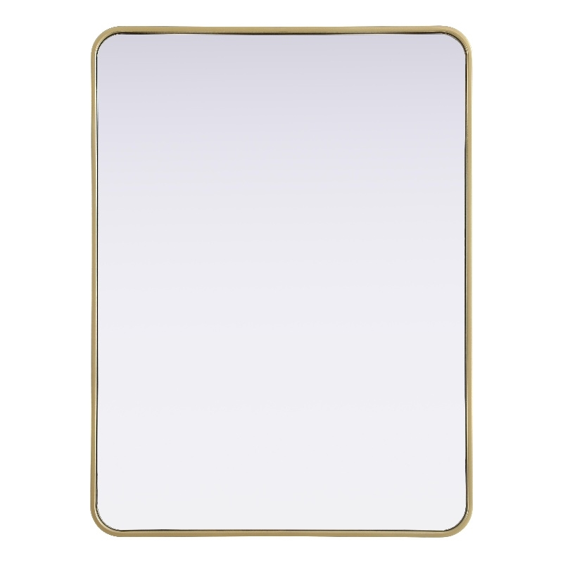 Elegant Decor Contour Metal Rectangle Mirror 30X40