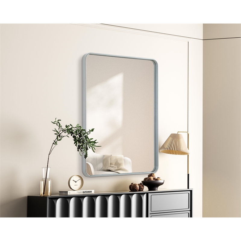 Elegant Decor Contour Metal Rectangle Mirror 30X40