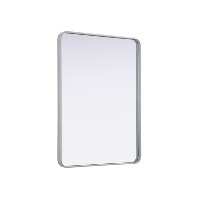 Elegant Decor Contour Metal Rectangle Mirror 30X40