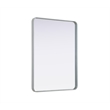 Elegant Decor Contour Metal Rectangle Mirror 30X40