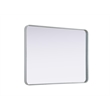 Elegant Decor Contour Metal Rectangle Mirror 30X40