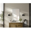 Elegant Decor Contour Metal Rectangle Mirror 30X48 In Silver