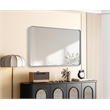 Elegant Decor Contour Metal Rectangle Mirror 30X48 In Silver