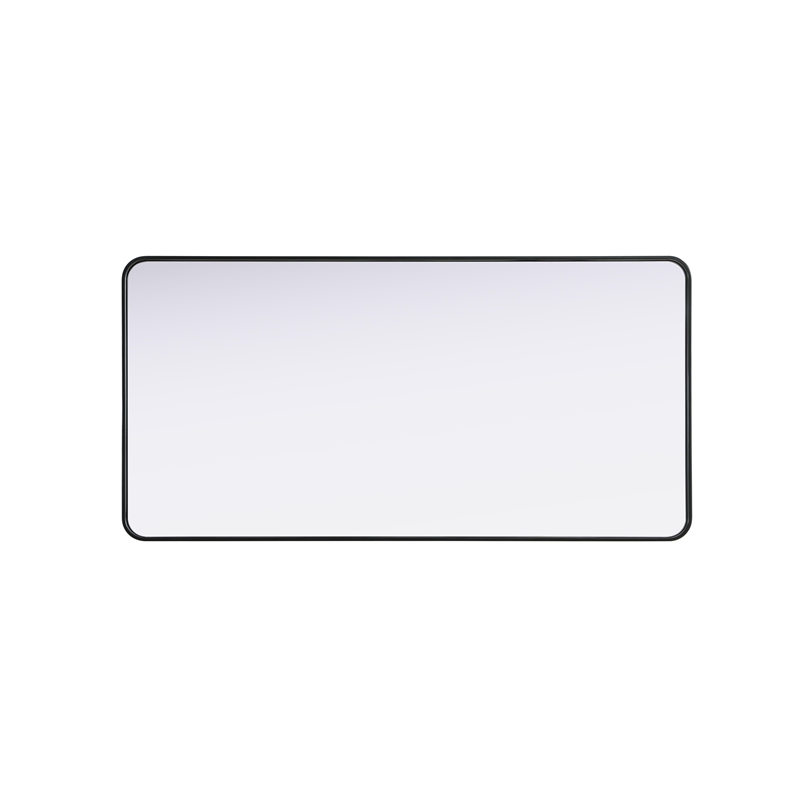 Elegant Decor Contour Metal Rectangle Mirror 30X60
