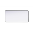 Elegant Decor Contour Metal Rectangle Mirror 30X60