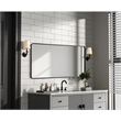 Elegant Decor Contour Metal Rectangle Mirror 30X60