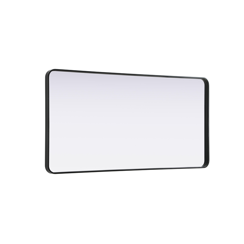 Elegant Decor Contour Metal Rectangle Mirror 30X60