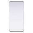 Elegant Decor Contour Metal Rectangle Mirror 30X60
