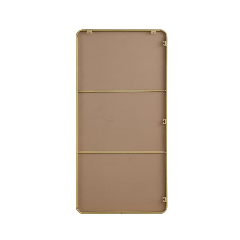 Elegant Decor Contour Metal Rectangle Mirror 30X60
