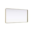 Elegant Decor Contour Metal Rectangle Mirror 30X60