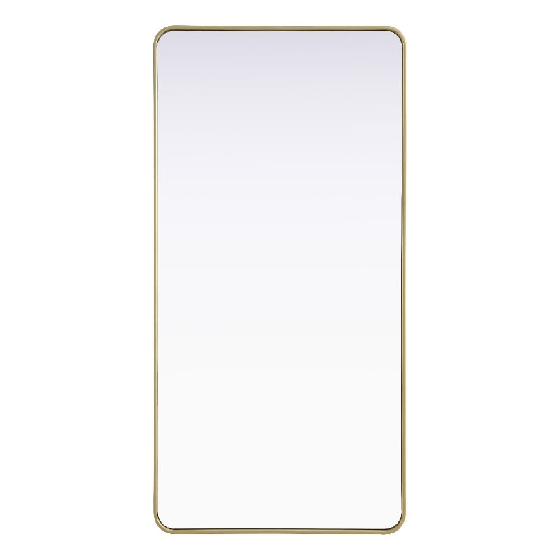 Elegant Decor Contour Metal Rectangle Mirror 30X60
