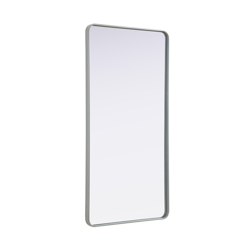 Elegant Decor Contour Metal Rectangle Mirror 30X60