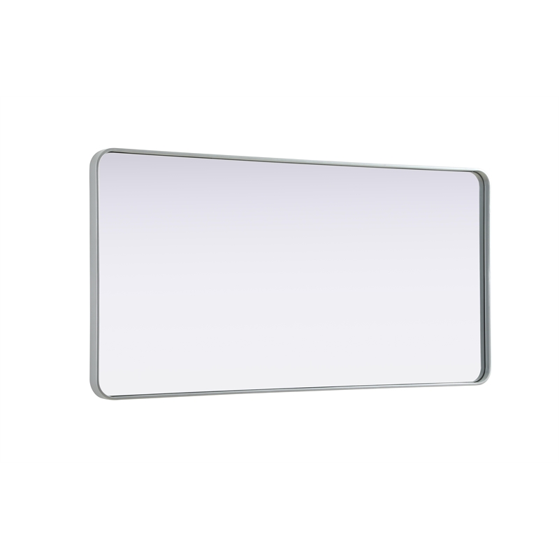 Elegant Decor Contour Metal Rectangle Mirror 30X60