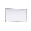 Elegant Decor Contour Metal Rectangle Mirror 30X60