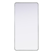 Elegant Decor Contour Metal Rectangle Mirror 30X60