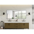 Elegant Decor Contour Metal Rectangle Mirror 32X72 In Silver