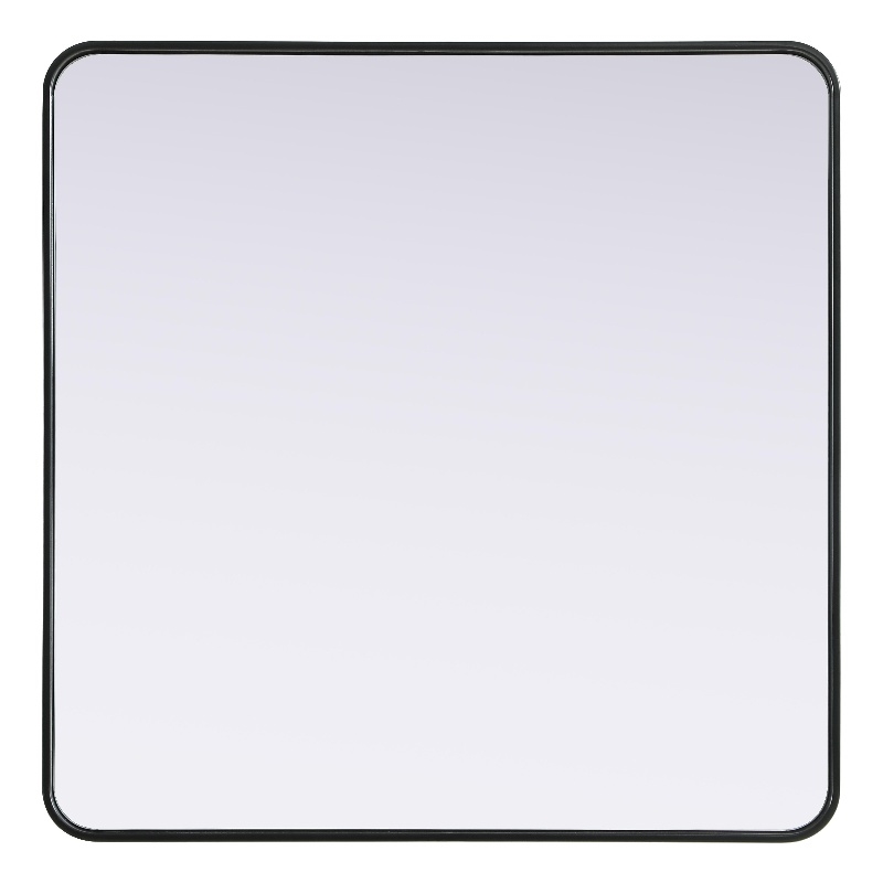 Elegant Decor Contour Metal Rectangle Mirror 36X36
