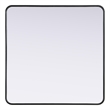 Elegant Decor Contour Metal Rectangle Mirror 36X36