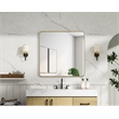 Elegant Decor Contour Metal Rectangle Mirror 36X36