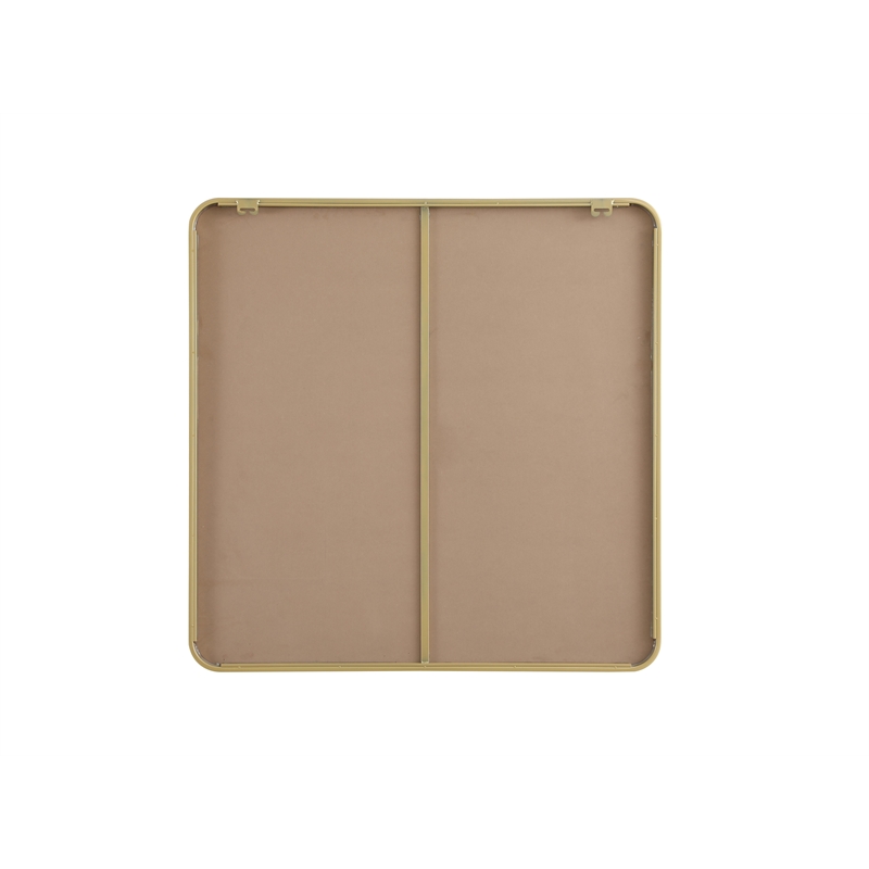 Elegant Decor Contour Metal Rectangle Mirror 36X36