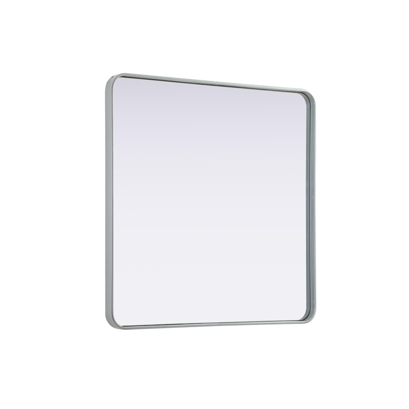 Elegant Decor Contour Metal Rectangle Mirror 36X36