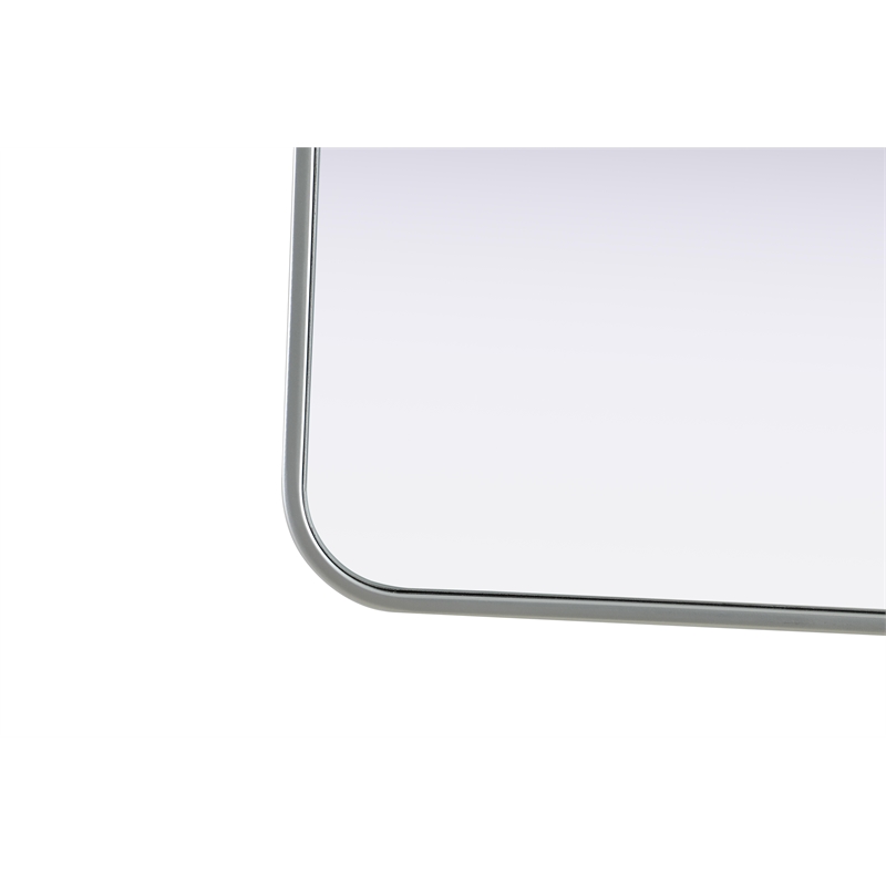 Elegant Decor Contour Metal Rectangle Mirror 36X36
