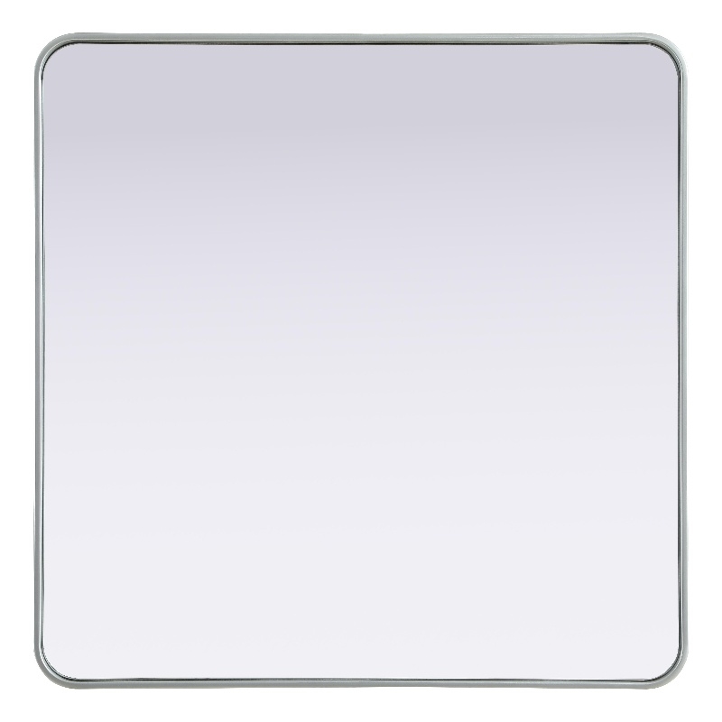 Elegant Decor Contour Metal Rectangle Mirror 36X36