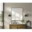 Elegant Decor Contour Metal Rectangle Mirror 36X40
