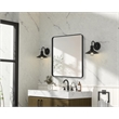 Elegant Decor Contour Metal Rectangle Mirror 36X40
