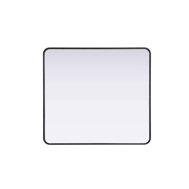Elegant Decor Contour Metal Rectangle Mirror 36X40