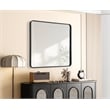 Elegant Decor Contour Metal Rectangle Mirror 36X40