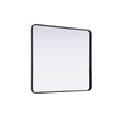 Elegant Decor Contour Metal Rectangle Mirror 36X40