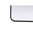 Elegant Decor Contour Metal Rectangle Mirror 36X40