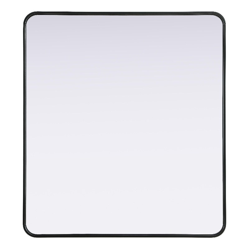 Elegant Decor Contour Metal Rectangle Mirror 36X40